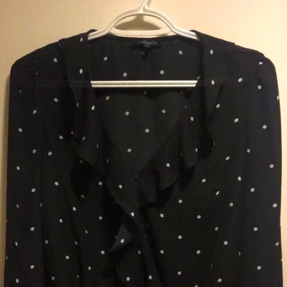 Dynamite polka dots blouse